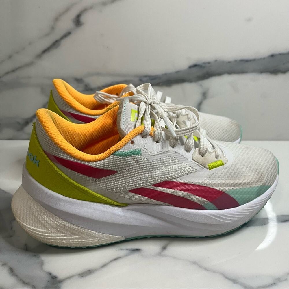 Reebok Women's White Mint Acid Yellow Floatride Energy Daily Shoes Sz 6 Athlete